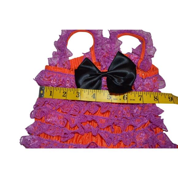 Tutu Couture Dress orange and purple Size Small - Picture 4 of 4